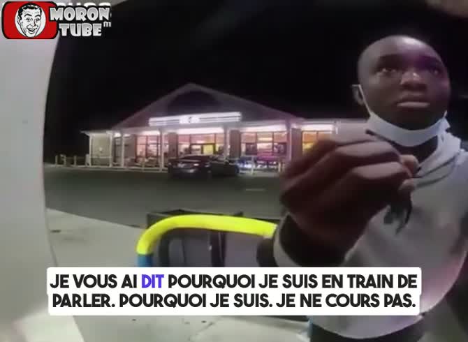 Video :He refuses to cooperate, mocks a policeman, and cries when the officer puts him on the ground